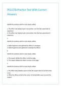 PELLETB Practice Test With Correct Answers