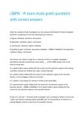LSBPIE - Pi exam study guide questions with correct answers