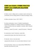 CHEM 1030 EXAM 3 FORBES PRACTICE SCRIPT 2026 COMPLETE SOLUTIONS GRADED A&plus;