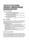 The Elite Test Bank&colon; 2026&sol;2027 Comprehensive Nursing Mastery &vert; Advanced Clinical Guidelines &lpar;NPG 12&comma; ADA&comma; AHA&comma; Sepsis&rpar;