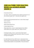 CHEM 1030 FORBES THIRD EXAM FINAL REVIEW 2026 ACCURATE ANSWERS GRADED A&plus;