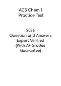 ACS Chemistry 1 Practice Test &vert; Chem 1 Exam Prep & Study Guide