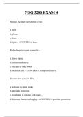 NSG 3280 EXAM 4  QUESTIONS AND ANSWERS 2026