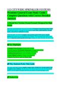 S-12 Citywide Sprinkler Systems Premium General Exam Study Guide 2026&sol;2027 &vert; Practice Questions & Verified Answers