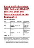 Kinn's Medical Assistant 15th Edition &lpar;2026&sol;2027&rpar; Elite Test Bank & Comprehensive Practice Exam 
