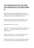 CHIA CERTIFICATION ACTUAL TEST PAPER 2026 QUESTIONS WITH SOLUTIONS GRADED A&plus;