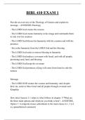 BIBL 410 EXAM 1 QUESTIONS AND ANSWERS 2026