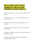 NUR 112 MARGOT DAVIS CLINICAL DILEMMA TEST SCRIPT 2026 WELL ANSWERED SOLUTIONS GRADED A&plus;