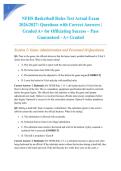 NFHS Basketball Rules Test Actual Exam 2026&sol;2027&colon; Questions with Correct Answers &vert; Graded A&plus; for Officiating Success &ndash; Pass Guaranteed - A&plus; Graded