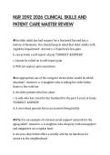 NUR 2092 2026 CLINICAL SKILLS AND PATIENT CARE MASTER REVIEW