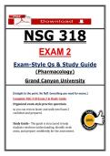 NSG 318 Exam 2 &lpar;PDF&rpar; &vert; &lpar;2026&sol;2027&rpar; &vert; Pharmacology &vert; Grand Canyon University