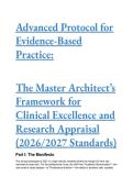 2026&sol;2027 Nursing EBP Master Architect Protocol &vert; Schmidt & Brown 5th Edition &vert;Clinical Standards &vert; AI&comma; Magnet Recognition & 55-Point Exam Gauntlet