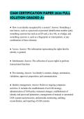 CIAM CERTIFICATION PAPER 2026 FULL SOLUTION GRADED A&plus;