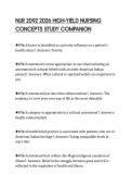 NUR 2092 2026 HIGH-YIELD NURSING CONCEPTS STUDY COMPANION