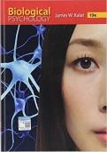 Biological Psychology &lpar;13th Edition&rpar; &ndash; James W&period; Kalat &ndash; Test Bank Practice Questions and Exam Preparation Material