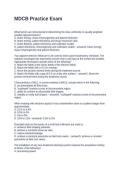 MDCB Practice Exam Questions and Answers