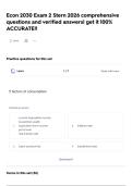 Econ 2030 Exam 2 Stern 2026 comprehensive questions and verified answers&vert; get it 100&percnt; ACCURATE&excl;&excl;