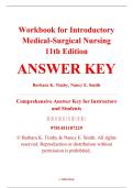 Answer Key &ndash; Workbook for Introductory Medical-Surgical Nursing&comma; 11th Edition &ndash; Barbara K&period; Timby & Nancy E&period; Smith &ndash; ISBN 9781451187229 &lpar;Full Chapters Covered&comma; Chapters 1&ndash;72&rpar;