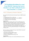 UST Installation&sol;Retrofitting Test Actual Exam 2026&sol;2027&colon; Questions and Answers &lpar;Graded A&plus;&rpar; for Tank Certification Success &ndash; Pass Guaranteed - A&plus; Graded