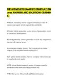 CIPS COMPLETE EXAM SET COMPILATION 2026 ANSWERS AND SOLUTIONS GRADED A&plus;