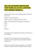 CIPS L5M1 ADVANCED NEGOTIATION STUDY GUIDE 2026 ACTUAL QUESTIONS WITH ANSWERS GRADED A&plus;