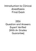 Introduction to Clinical Anesthesia Final Exam Study Guide &vert; Anesthesia Exam Prep