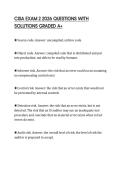 CISA EXAM 2 2026 QUESTIONS WITH SOLUTIONS GRADED A&plus;