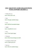 CISC 3140 STUDY GUIDE 2026 QUESTIONS WITH ANSWERS GRADED A&plus;