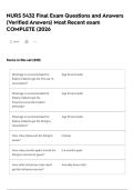 NURS 5432 Final Exam Questions and Answers &lpar;Verified Answers&rpar; Most Recent exam COMPLETE &lpar;2026
