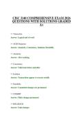 CISC 3140 COMPREHENSIVE EXAM 2026 QUESTIONS WITH SOLUTIONS GRADED A&plus;