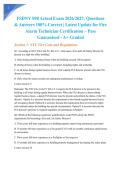 FSDNY S98 Actual Exam 2026&sol;2027&colon; Questions & Answers 100&percnt; Correct &vert; Latest Update for Fire Alarm Technician Certification &ndash; Pass Guaranteed - A&plus; Graded