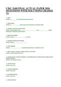 CISC 3140 FINAL ACTUAL PAPER 2026 QUESTIONS WITH SOLUTIONS GRADED A&plus;