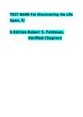Test Bank for Discovering the Life Span &vert; Robert S&period; Feldman &vert; 5th Edition &vert; Verified Chapters