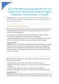 ACLS&colon; PROMED Actual Exam 2026&sol;2027&colon; Test with Verified Answers for Advanced Cardiac Life Support Certification &ndash; Pass Guaranteed - A&plus; Graded