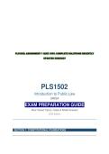 PLS1502&colon; INTRODUCTION TO PUBLIC LAW UNISA ASSIGNMENT 1 QUIZ 100&percnt; COMPLETE SOLUTIONS RECENTLY UPDATED 2026&sol;2027