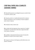 CISR FINAL PAPER 2026 COMPLETE ANSWERS VERIFIED