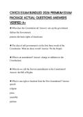 CIVICS EXAM BUNDLED 2026 PREMIUM EXAM PACKAGE ACTUAL QUESTIONS ANSWERS VERIFIED A&plus;