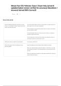 Illinois Non CDL Vehicles&colon; Class C Exam fully solved & updated &lpar;latest version verified for accuracy&rpar; &lpar;Questions &plus; Answers&rpar; Solved 100&percnt; Correct&excl;&excl;