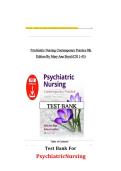 Psychiatric Nursing&colon; Contemporary Practice&comma; 8th Edition &mdash; Complete Test Bank &lpar;Mary Ann Boyd & Rebecca Luebbert&rpar;
