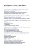 MDCB Practice Set 4 - Test 16 2026 Exams