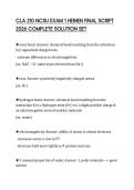 CLA 210 NCSU EXAM 1 HEINEN FINAL SCRIPT 2026 COMPLETE SOLUTION SET