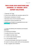 TNCC EXAM 2026 QUESTIONS AND  ANSWERS &vert; A&plus; GRADED &vert; WITH  EXPERT SOLUTIONS