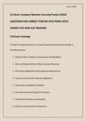 CA Alarm Company Operator Licensing Practice EXAM QUESTIONS AND CORRECT VERIFIED SOLUTIONS LATEST UPDATE THIS YEAR-JUST RELEASED&period;pdf