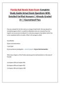 Florida Bail Bonds State Exam Complete Study Guide Actual Exam Questions With Detailed Verified Answers &vert; Already Graded A&plus; &vert; Guaranteed Pass