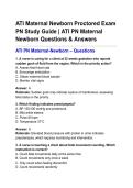ATI Maternal Newborn Proctored Exam PN Study Guide &lowbar; ATI PN Maternal Newborn Questions & Answers&period;pdf