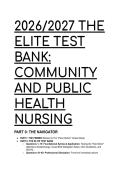 2026&sol;2027 Elite Public Health Nursing Test Bank &vert; Rector 11th Ed &vert; Texas BON Rules & CJMM Focused