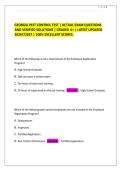 GEORGIA PEST CONTROL TEST &vert; ACTUAL EXAM QUESTIONS AND VERIFIED SOLUTIONS &vert; GRADED A&plus; &vert; LATEST UPDATED 20267&sol;2027 &vert; 100&percnt; EXCELLENT SCORES&period;