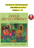 Test Bank for Child Development 10th Edition by Laura E&period; Berk &ndash; Latest Version &lpar;Chapters 1&ndash;15&rpar;