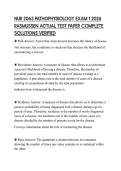 NUR 2063 PATHOPHYSIOLOGY EXAM 1 2026 RASMUSSEN ACTUAL TEST PAPER COMPLETE SOLUTIONS VERIFIED