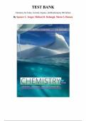 Test Bank for Chemistry for Today&colon; General&comma; Organic&comma; and Biochemistry 9th Edition by Spencer Seager&comma; Chapter 1-25 &vert; All Chapters